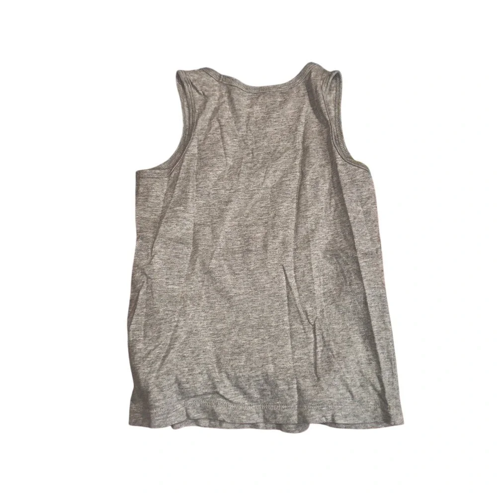 Baby GAP Boys Heather Gray Logo Tank Top Kid Size 5 Brannan Favorites Sleeveless